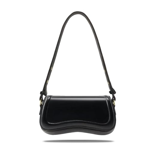 Zengmei Shoulder bag, Designer Bag, Saddle Purse for Women Female Girl (8-Black saddle)