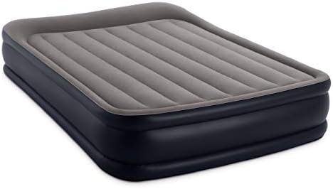 Intex Dura-Beam Series Deluxe Pillow Rest Raised Airbed with Internal Pump & Built-in Pillow, Queen