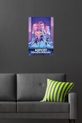 Image of Netflix KPop Demon Hunters (2025) - One Sheet Wall Poster, 22.4L inch x 14.7W inch, Premium Unframed Version