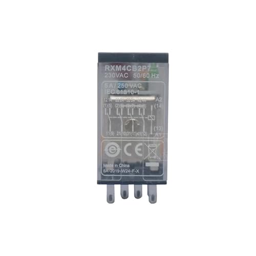 Relé pequeño RXM4CB2P7 AC230V mini relé industrial de 14 pines 5A con piloto led