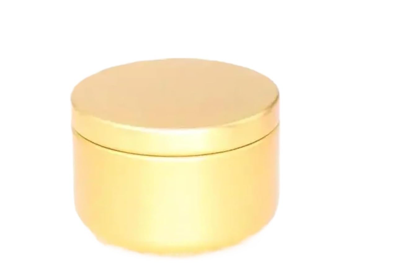 CQAHDSEVF Candle Containers, Candle Jars 20/50/80/100pcs Multicolor 50ml Aluminum Empty Aromath Metal Can(Gold,80pcs)
