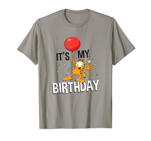 Garfield It's My Birthday Confetti Celebration Logo T-Shirt