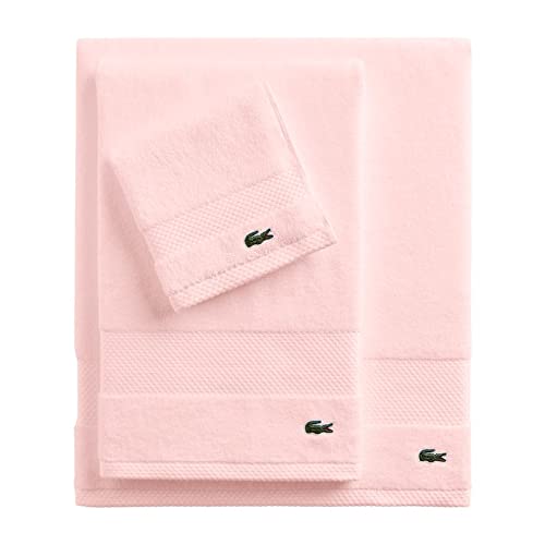 Lacoste Heritage Supima Cotton Bath Towel, Light Pink, 30" X 54" #TOP1