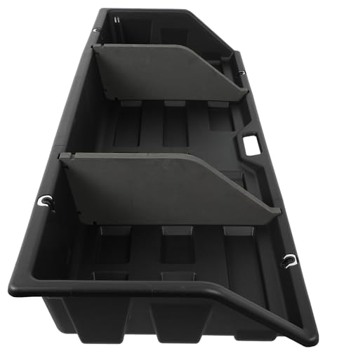 AINTIER 48\" Truck Bed Cargo Box Organizer Pickup Truck Bed Storage Box with Removable Divider and Mesh Cover Slides onto Tailgate for Easy Access to Load and Unload