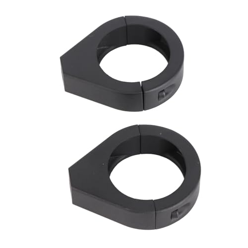 Hapivida Motorrad Blinkerhalter 41mm Aluminium Motorrad Blinkerhalterung Blinkerschelle Licht Halter Verlagerungs Gabelklemmen Montagehalterung, Schwarz