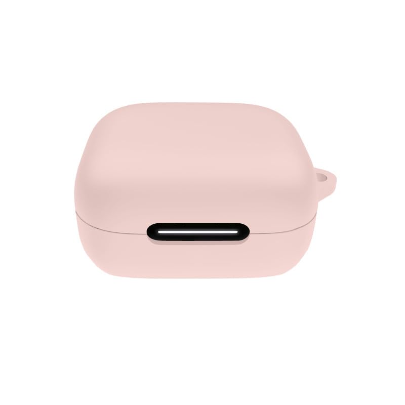 Earbuds Case For Soundcore P30i Wireless Headphone Case Soft Silicone Protective Cover Drop-Proof And Dust-Proof Earphone Covers Skin Case with Carabiner (pink)