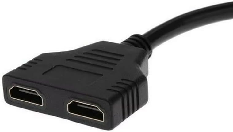 HDMI Splitter Adaptör Kablosu, Erkek-Hdmi Dişi X 2 Adaptör 30 Cm Kablo Çoklayıcı Splitter, Aynı Anda İki Aynı TV'yi Destekler 1080P - Görsel 4