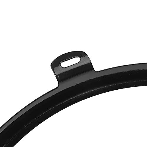 CENDAPRO 2pcs TJ Headlight Retaining Ring Mounting Bracket 7 Black Headlamp Bezel for 1997 1998 1999 2000 2001 2002 2003 2004 2005 2006 Jeep Wrangler TJ all models