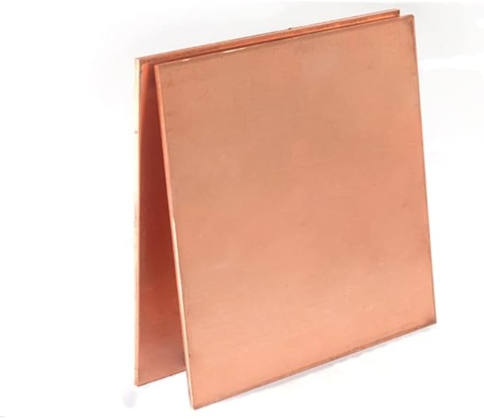 1x300x 300mm 99.9% T2 Copper Sheet Thickness Copper Plate Laser Cutting CNC Frame Model Mould DIY Contruction Pad 30x30cm ONE PACK