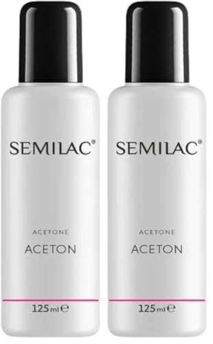 Acetona Semilac - 125Ml (Paquete de 2)