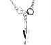 Produktbild Mini Schaufel Anhänger Charm mit Halskette Silberfarbe Dosierer 50cm Kette Sniffer Snorter Snuff Snorter Powder Löffel Smoking Zubehör