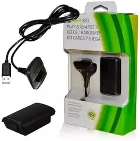 Bateria Com Cabo Para Controle compatível com X 360 Ni Mh 68000mah