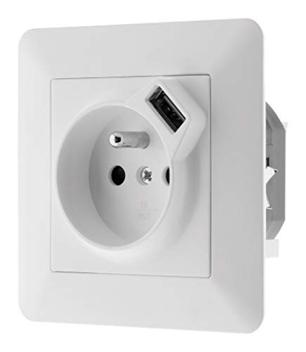 Zenitech Artezo prise 2P+T USB - vue 5