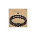 Taurus Zodiac Bracelet for Women Men-Black Obsidian Beaded Stacking Bracelet 12 Zodiac Signs Taurus Gifts for Birthday Valentines Day Mother's Day Christmas 2Pcs