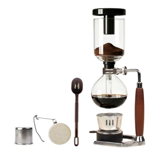 Siphon Coffee Maker with Glass Carafe & Burner
