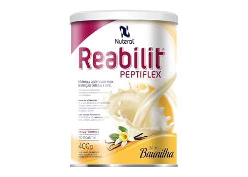 Reabilit Peptiflex, Lata com 400g. Sabor Baunilha. Nutrição Oral ou Enteral.
