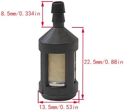 Miniatura 4 de Tubo de manguera de gas de línea de combustible, 4 tamaños (por 2 pies) para motores pequeños comunes de 2 ciclos, bombilla de cebado 530095646