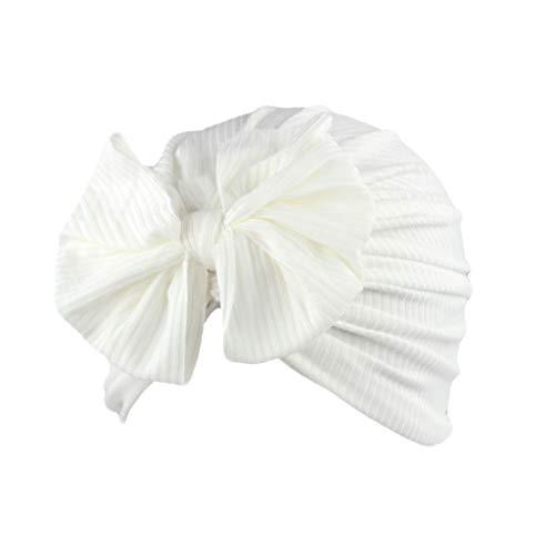Yili Maizi Baby Turban Bow Hat Infant Headband Nursery Beanie Headwrap Soft Stretchy Cap Newborn #TOP1