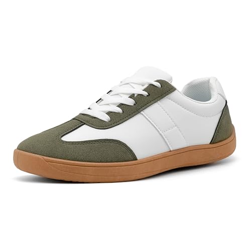 Women's Retro Low Top Sneakers Fashion Trainning Sneakers Casual Walking Shoes for Women/Men Gum Sole Walking Footwear Non Slip Trainers