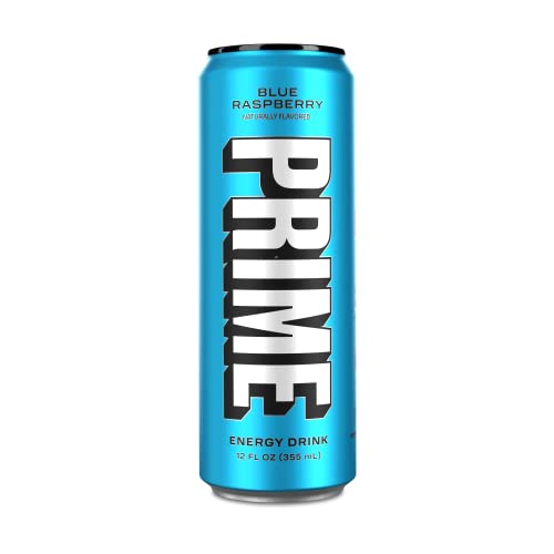 Prime Energy Drink "Blue Raspberry," Naturally Flavored, 200Mg Caffeine, Zero Sugar, 300Mg Electrolytes, Vegan, 12 Fl Oz Per Can (Pack Of 24) #TOP5