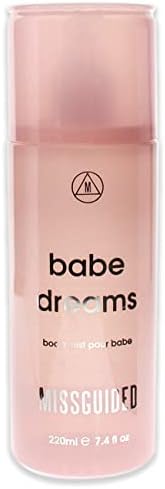 Missguided Babe Dreams - Chypre Floral Fragrance For Women - Top Notes Of Pink Pepper And Bergamot - Middle Notes Of Rose And Violet - Base Notes Of Amber And Patchouli - 7.4 Oz Body Mist