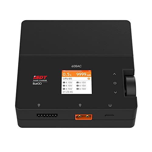ISDT 608AC AC 60W DC 200W 8A BattGo w/Detachable Supply Smart Battery Discharger Charger for RC FPV Racing Drone RC Quadcopter