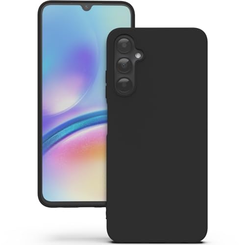 Coque Samsung A05s silicone noir antichoc avec revêtement soft touch