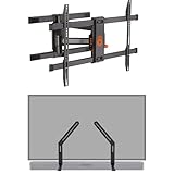 ECHOGEAR Full Motion Articulating Wall Mount & Sound Bar Mounting Bracket - for TVs Up to 82' -...