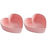Wait Fly 2pcs Heart-Shaped Bowls for Salad Soup Snack Dessert Household Cooking Bowls for Home...