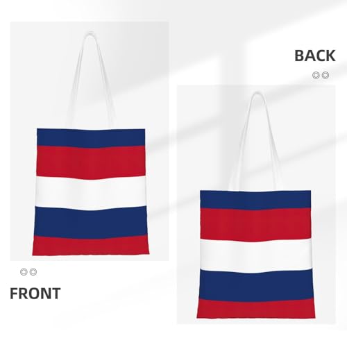 Dutch Flag Print Polyester Canvas Tote Bag, Shopping Bag With Reinforced Handles, Reusable3