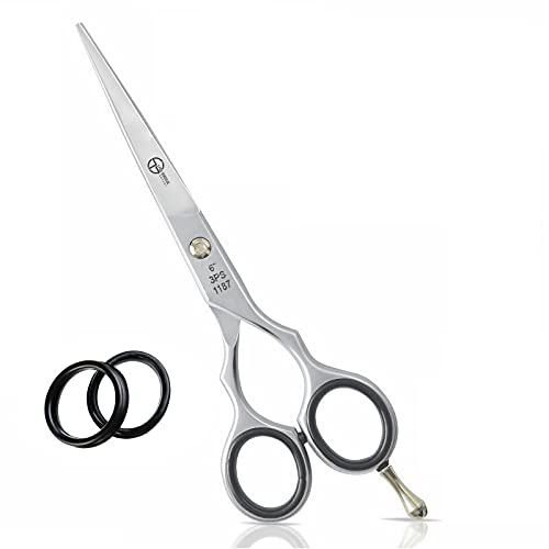 3Pro Surgical Professional Barber Scissors 6 Inch Sharp Haircutting Shears Stainless Steel Hairdressing Scissors Haircut Scissors For Men, Women Scissors For Hair Dressing, Styling & Trimming #TOP2