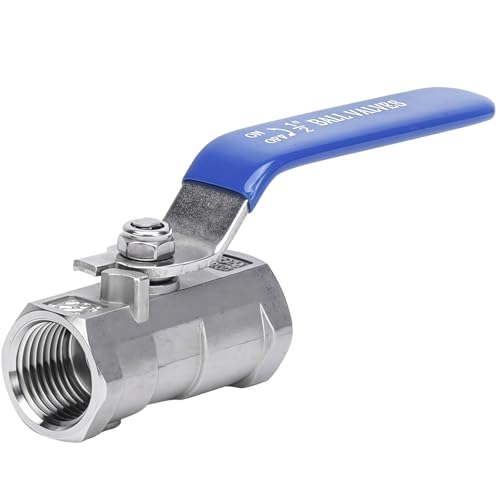 ボールバルブ 1/2 流量制御弁 304ステンレス製 絶縁ハンドル付き 庭 ポンプ 産業機器 水油ガス 家庭メンテナンス 飲料水に で広く 使用されています