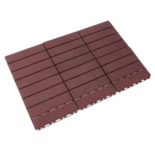 Uso versatile: adatto per luoghi esterni come patio, balcone, giardino, cortile e adatto anche per pavimenti del bagno, piastrelle per ponti in plastica, piastrelle per esterni per patio