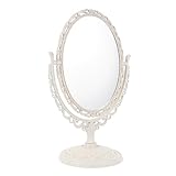 Miroir de coiffeuse vintage – sa fabrication soignée et ses détails chics lui confèrent un style unique et élégant, idéal pour être posé sur une table ou posé sur un miroir de table