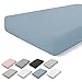 Produktbild Walra Spannbettlaken 90x200, 100% Baumwolle Spannbetttuch, Perfekte Matratzenpassform, Weiches Gefühl, Knitter- & Bügelfrei - Blau
