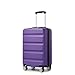 Produktbild KONO Koffer Trolley Handgepäck Kabinenkoffer Leichte Hartschalengepäck mit TSA-Schloss und doppelte Spinnrollen für Reisen und Business 55x35x22cm, Violett