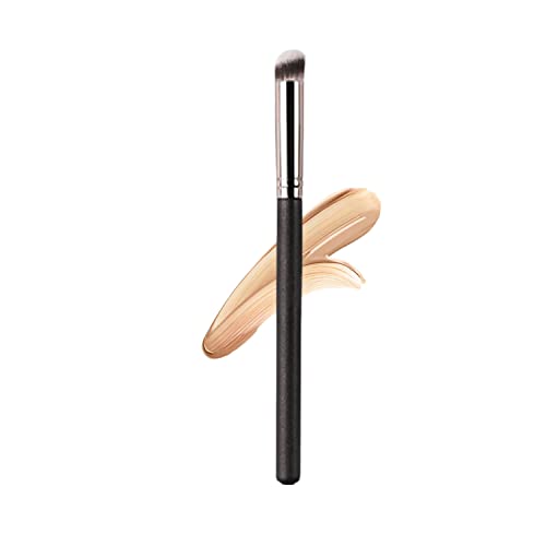 Ksvsonrvi Concealer Brush, Under Eye Small Size Angled Head Kabuki Nose Contour Brush for Concealing Blending Setting Buffing