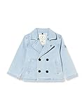 ikks herren jacke XU40001.83 IKKS JUNIOR Baby-Mädchen Veste Style Perfecto Inscriptions au DOS et Capuche Amovible Xu40001.83 Caban Denim, Faded Blue, 2 Jahr