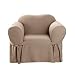 SureFit Cotton Duck Heavyweight Chair Slipcover, Linen