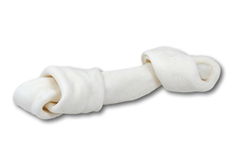 Top Dog Chews Rawhide Bones Pack Of 3. Large 8"-10" Knotted Bones. No Additives, Chemicals Or Hormones - Natural Grass Fed Livestock From South American #TOP1