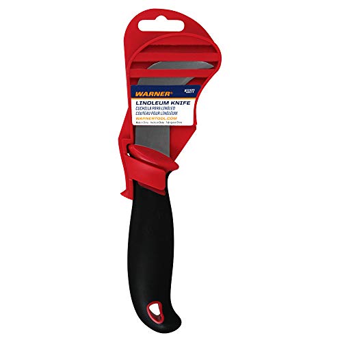 Warner Tool 11277 Soft Grip SS Hawk Bill Linoleum Knife with Cover