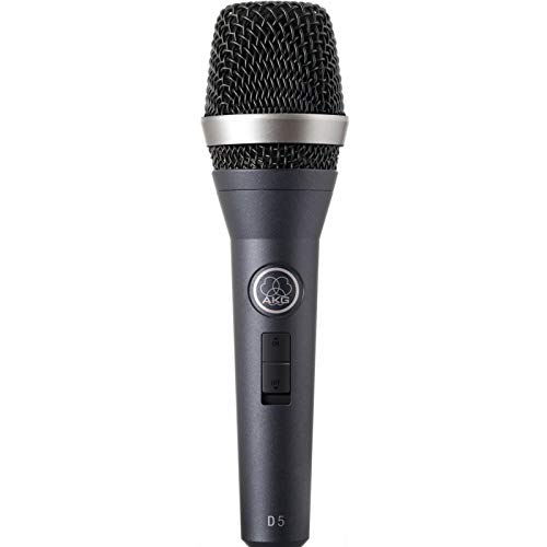 akg d5s professional dynamic vocal microphone with onoff switch black