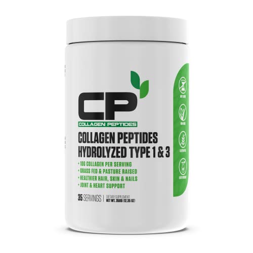 Collagen Peptides Powder | #1 Rated Hydrolyzed Type 1 & 3 Anti-Aging Collagen Supplement, Grass Fed & Pasture Raised | Supports Heart & Joint Health, Healthier Skin, Hair & Nails (35 Servings)