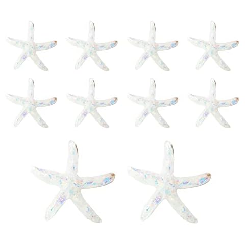 10 Pcs Starfish Decors Corrosion Resistant Sea Star Ornaments Abrasion Resistant Starfish Figurines for Beach Theme Home Fish Tank Cover