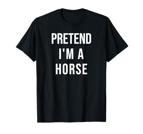 Lazy Halloween Pretend I'm A Horse T-Shirt