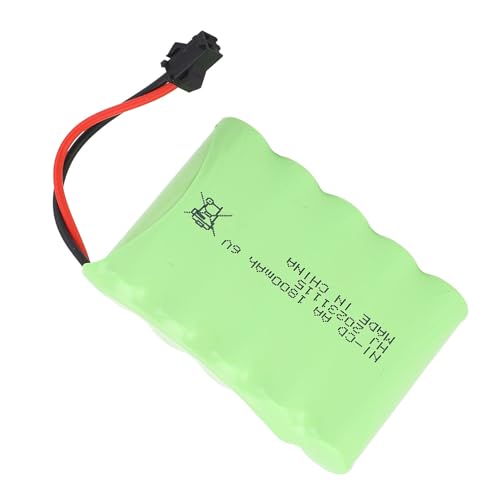 Batería de Litio Ligera del Reemplazo de los Coches de RC de la Batería Recargable del Enchufe de 6V 1800mAh SM Batería Recargable del Enchufe de 6V SMBatería Recargable de Litio