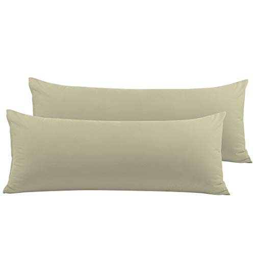 Taie oreiller long kaki 50 x 140 cm pour un sommeil de côté confortable - 2