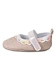 Sterntaler Baby Mädchen Ballerina Baby Babyballerina uni - Babyschuhe, Baby Ballerina Schuhe - mit rutschfester Herzchensohle - beige, 16
