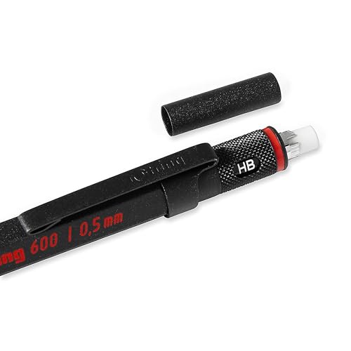 Image of rOtring 600 Mechanical Pencil, 0.5mm, Black Barrel - For Writing, Drafting, Engineering, Architecture Professionals