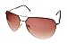 Kenneth Cole Reaction Half Rimless Aviator sunglasses - Gold